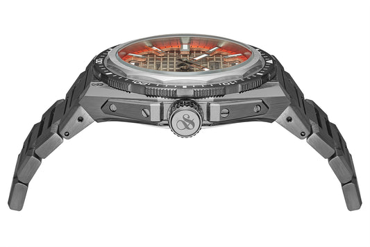 Zij aanzicht heren horloge Scotch & Soda