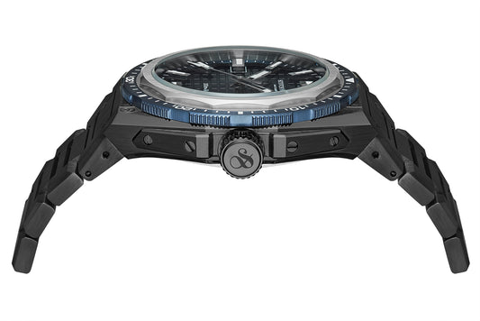 Zij aanzicht heren horloge Scotch & Soda