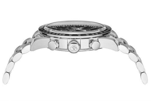 Zij aanzicht heren horloge Scotch & Soda