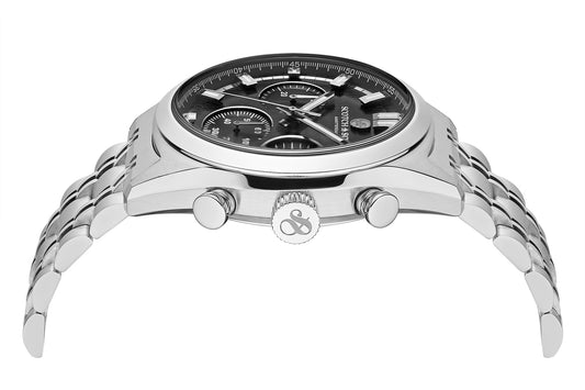 Zij aanzicht heren horloge Scotch & Soda