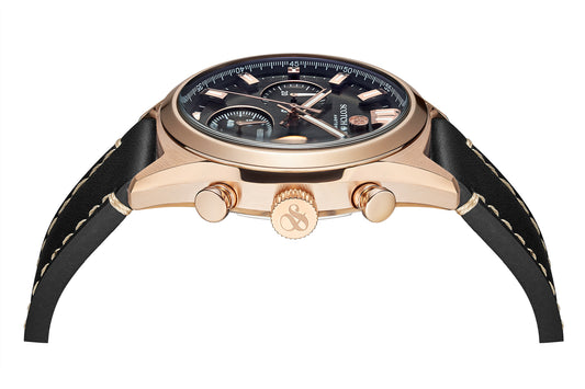 Zij aanzicht heren horloge Scotch & Soda