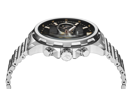 Zij aanzicht heren horloge Scotch & Soda