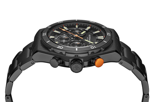 Zij aanzicht heren horloge Scotch & Soda