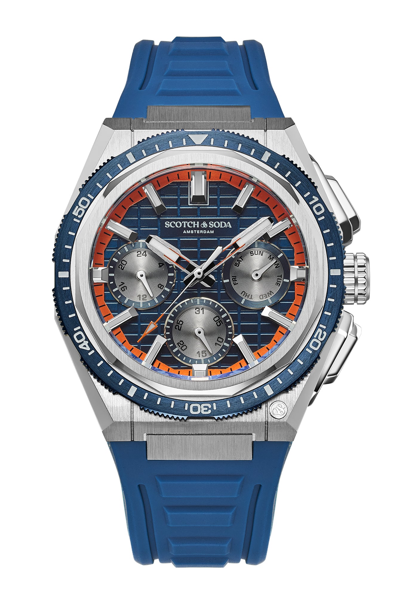 SSM.100A - Heren horloge - Blauw chronograaf