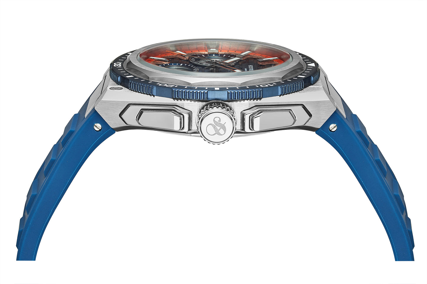 SSM.100A - Heren horloge - Blauw chronograaf