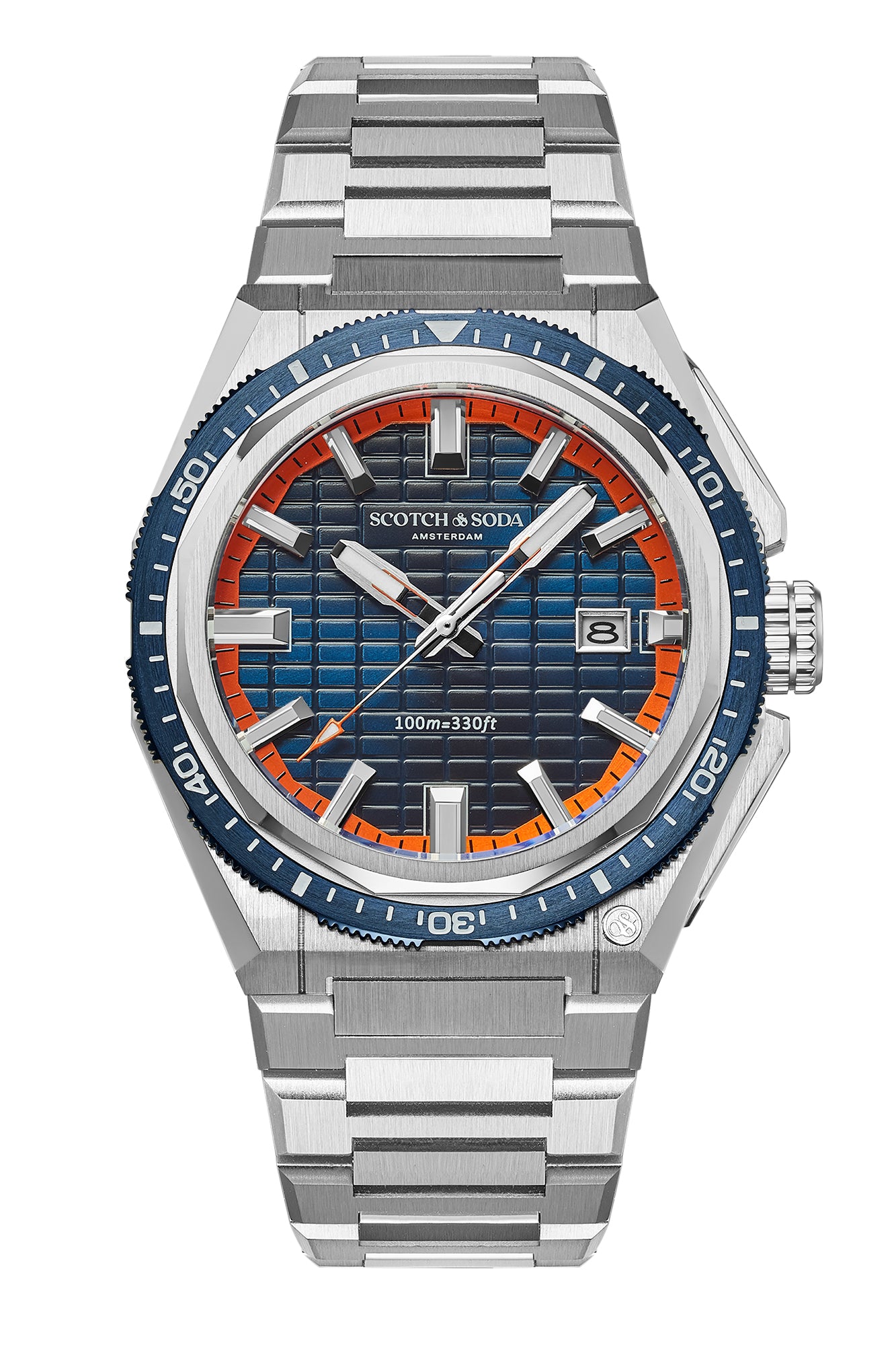 Voor aanzicht heren horloge Scotch & Soda
