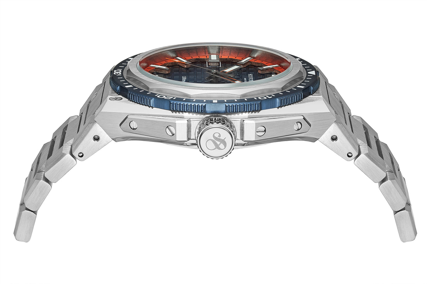 Zij aanzicht heren horloge Scotch & Soda
