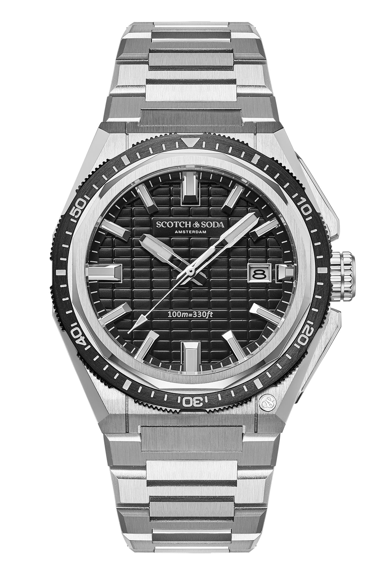 Voor aanzicht heren horloge Scotch & Soda