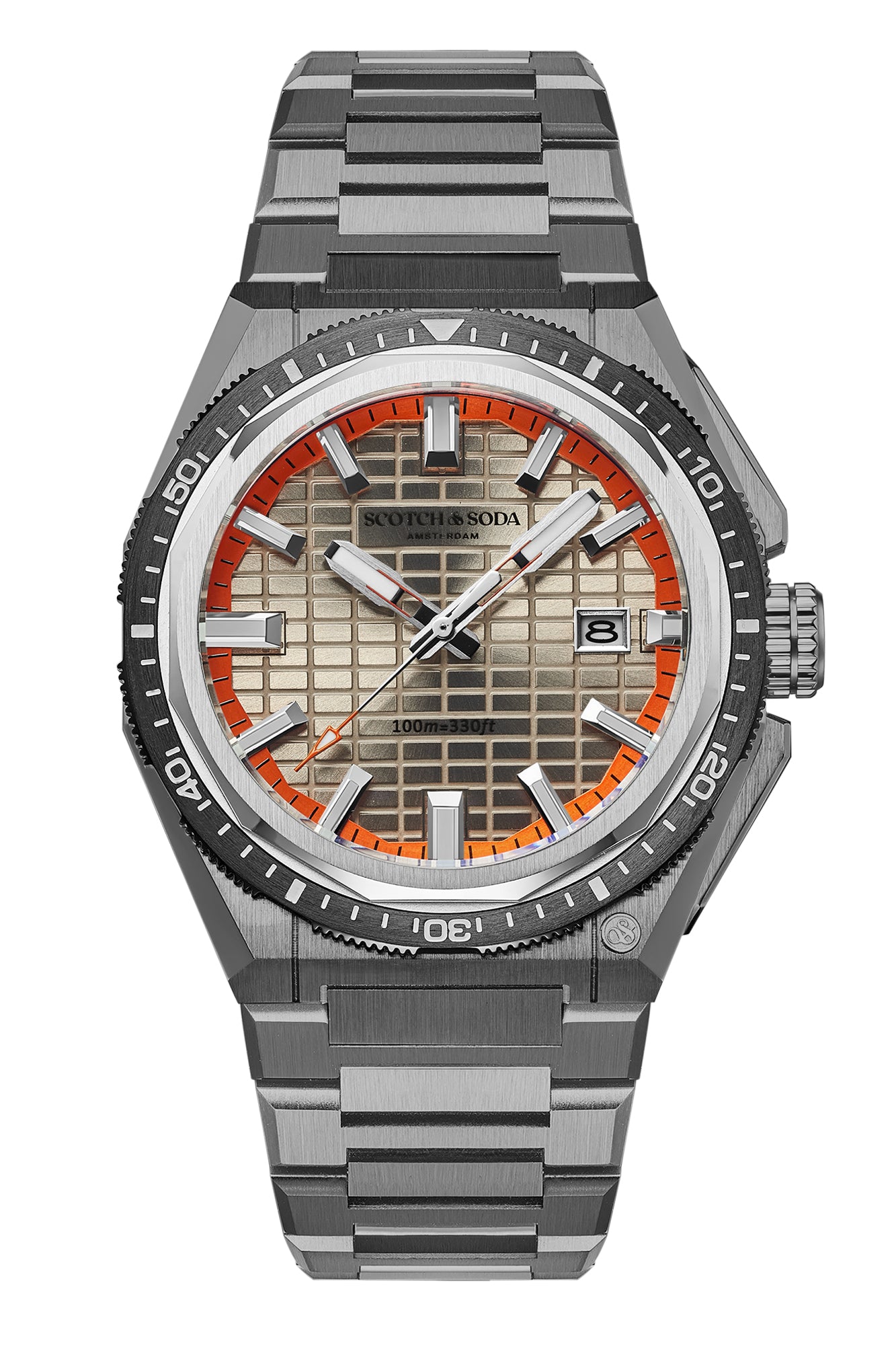 Voor aanzicht heren horloge Scotch & Soda