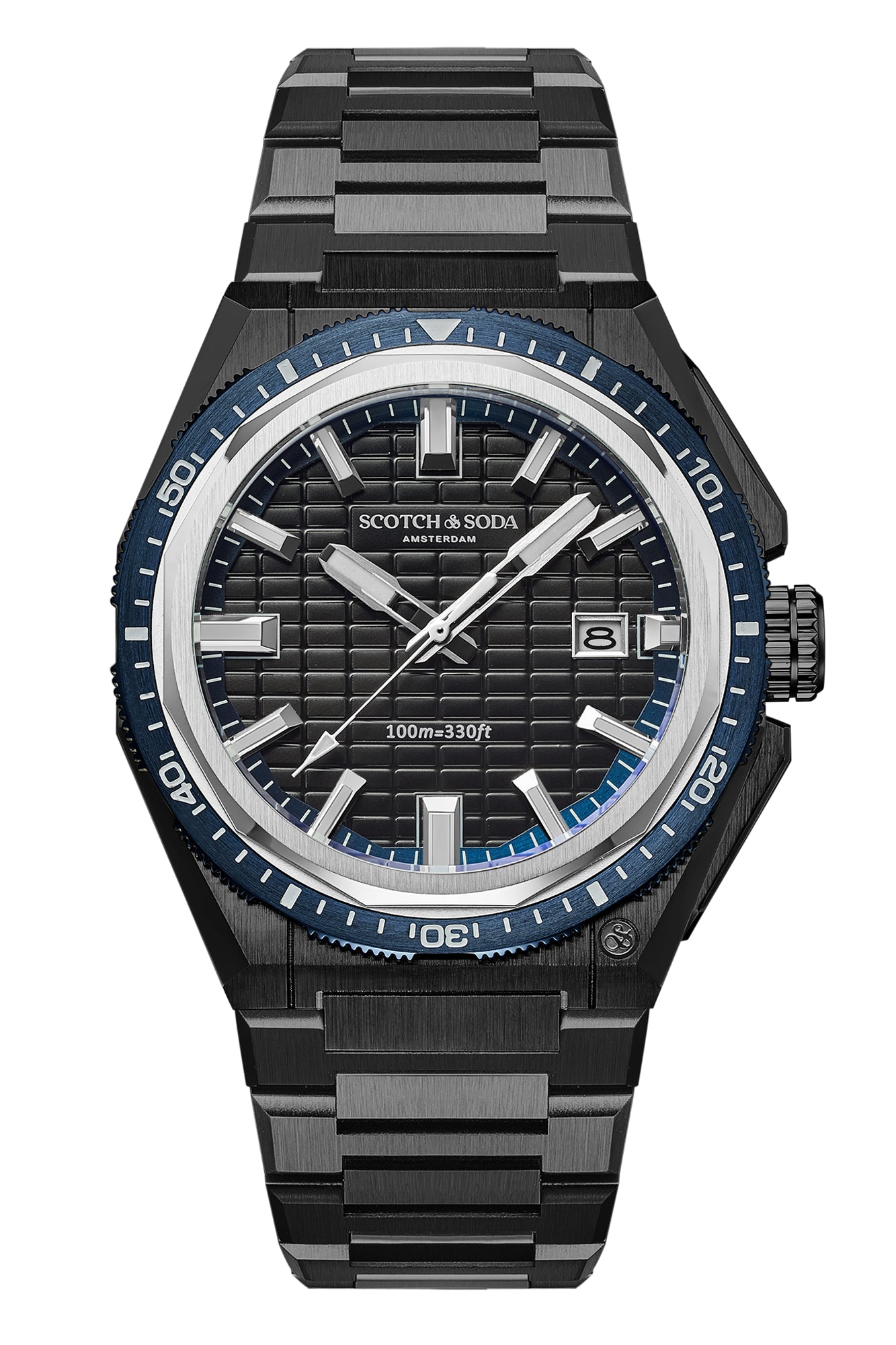Voor aanzicht heren horloge Scotch & Soda