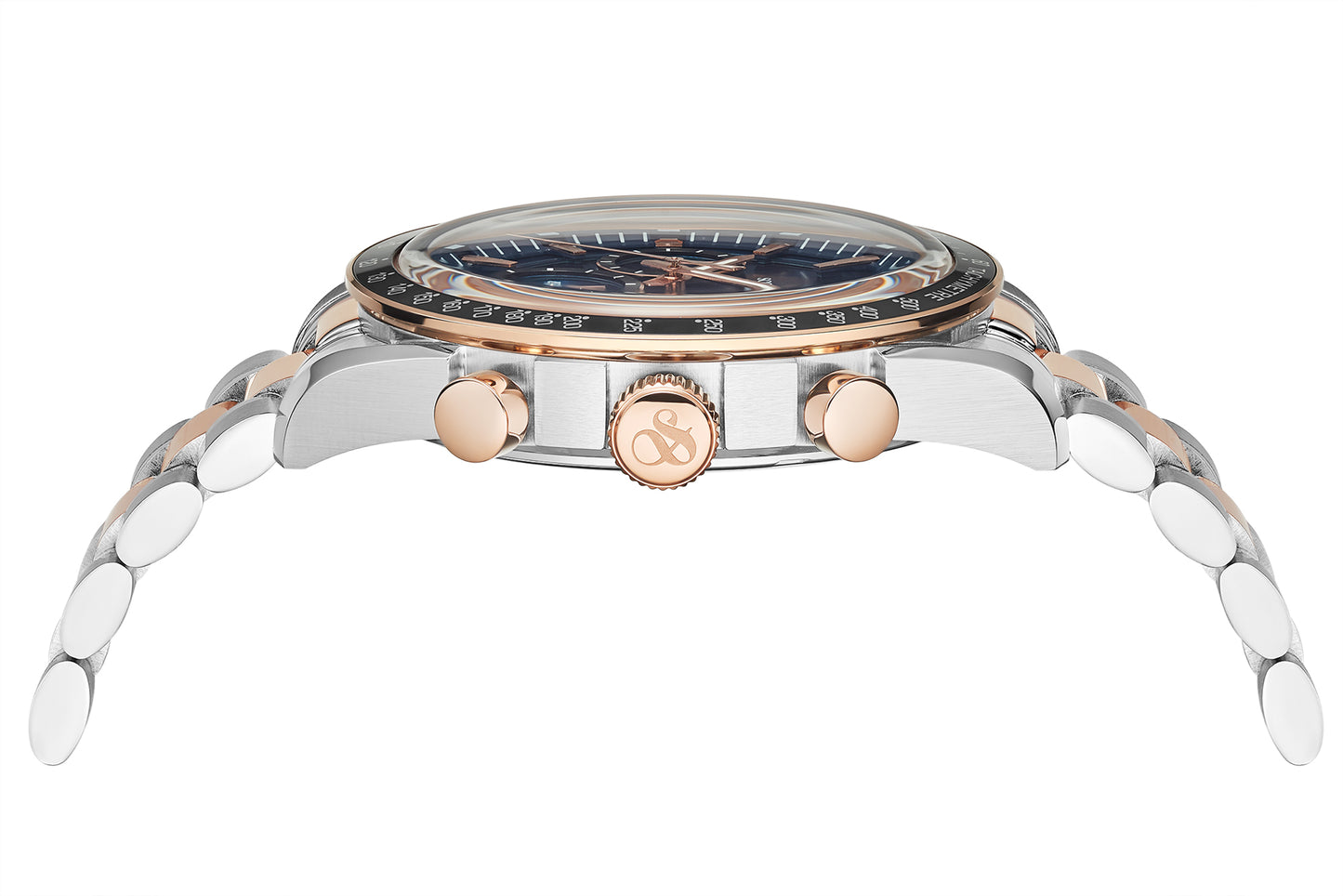 Zij aanzicht heren horloge Scotch & Soda