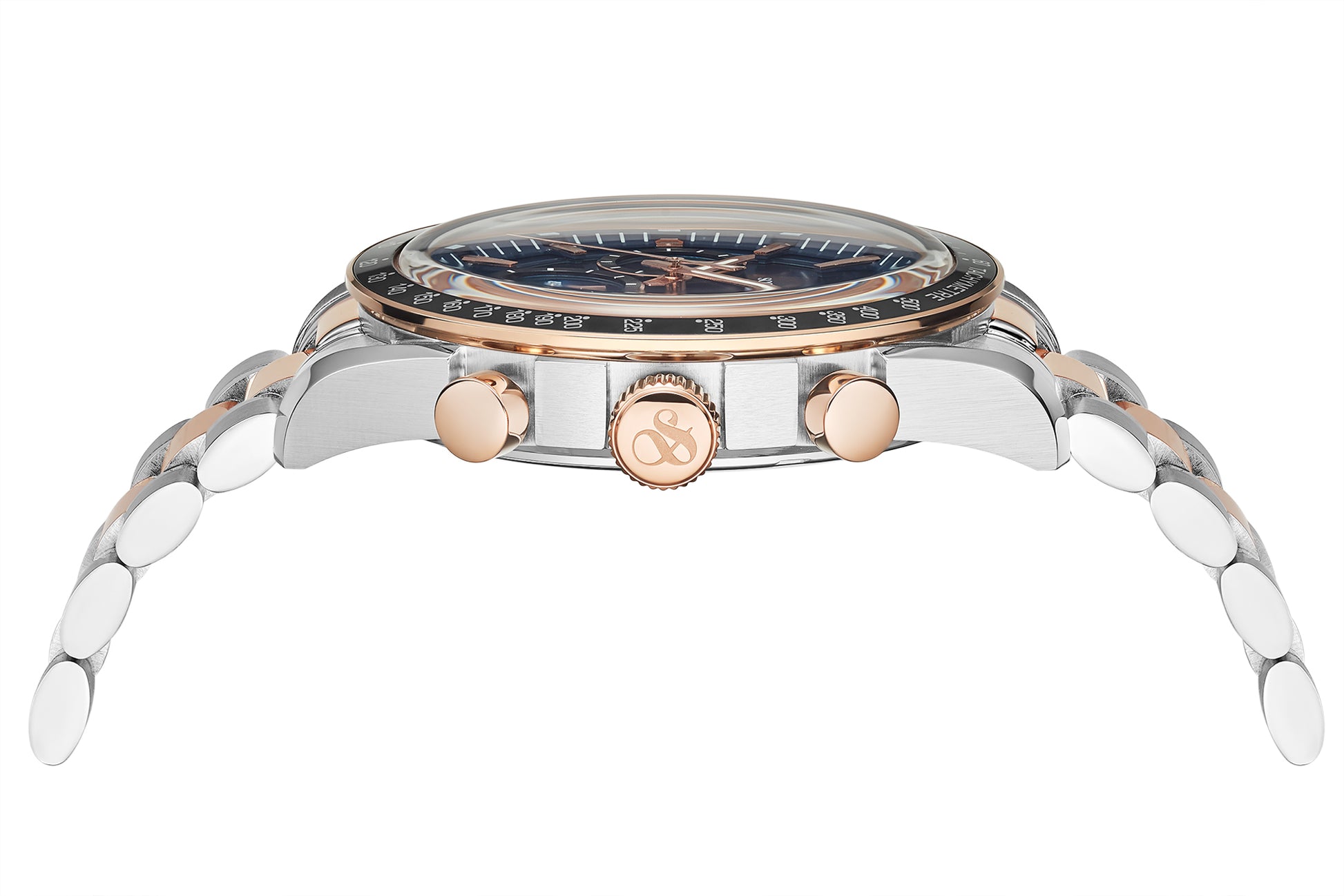 Zij aanzicht heren horloge Scotch & Soda
