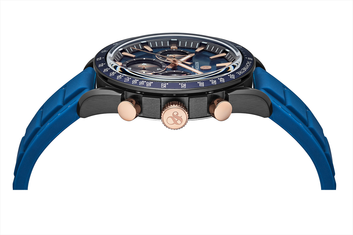 Zij aanzicht heren horloge Scotch & Soda