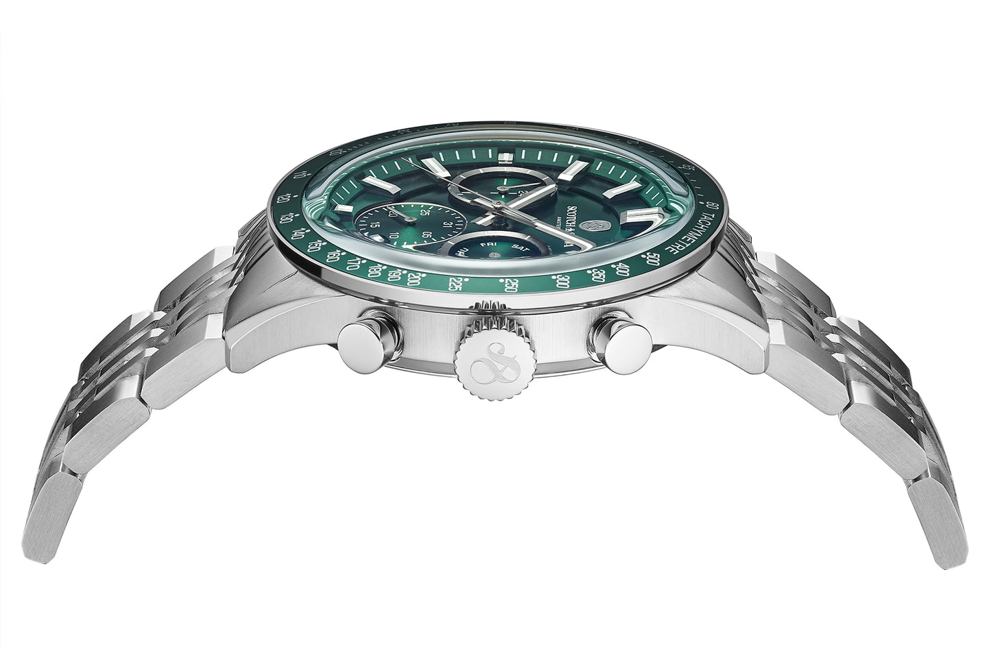 Zij aanzicht heren horloge Scotch & Soda