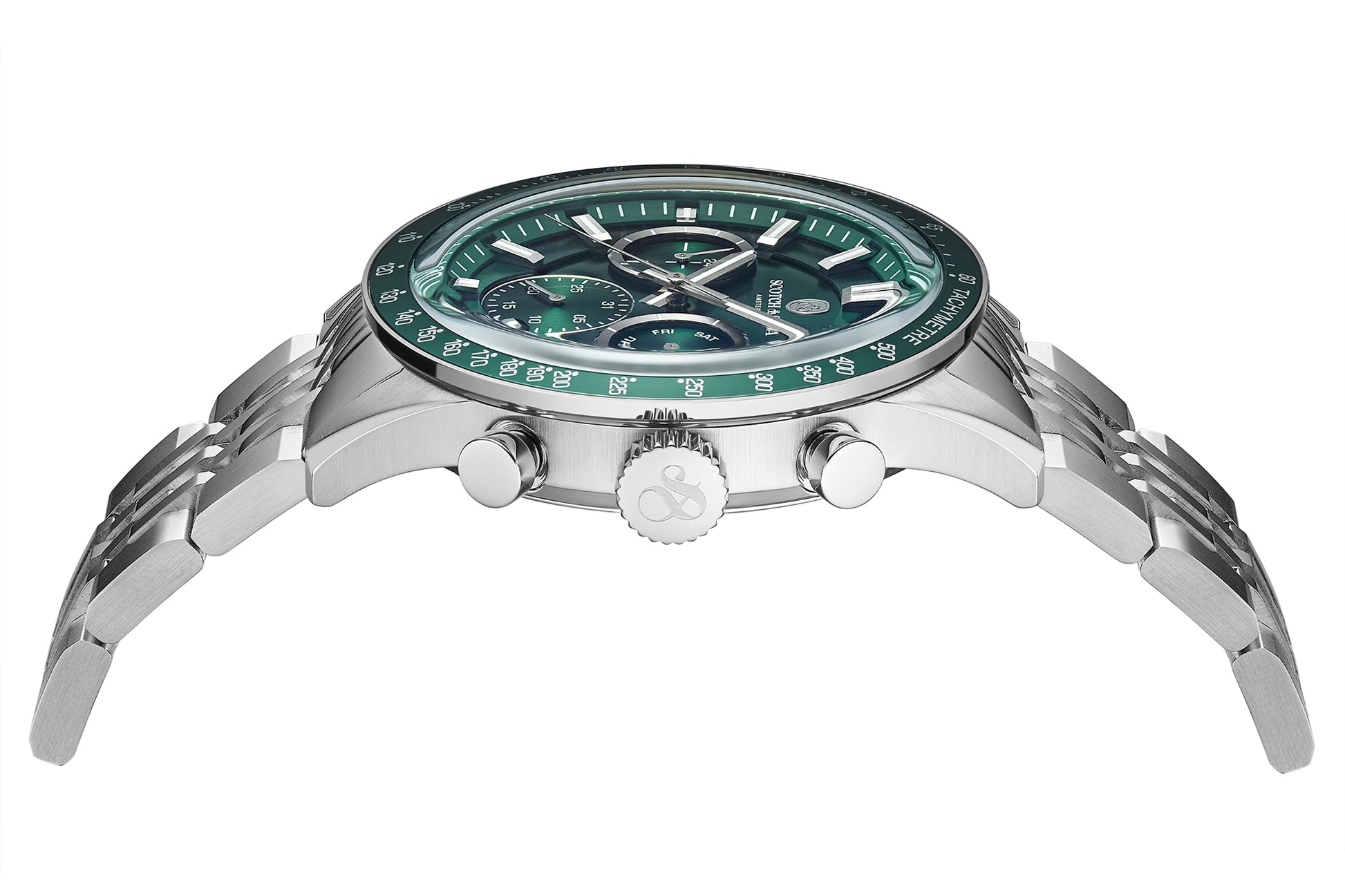 Zij aanzicht heren horloge Scotch & Soda