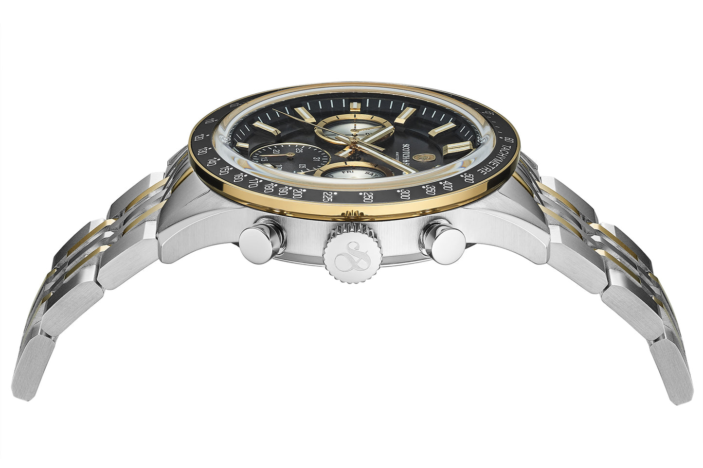 Zij aanzicht heren horloge Scotch & Soda