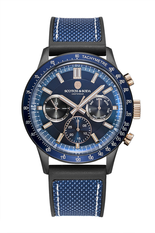 Voor aanzicht heren horloge Scotch & Soda