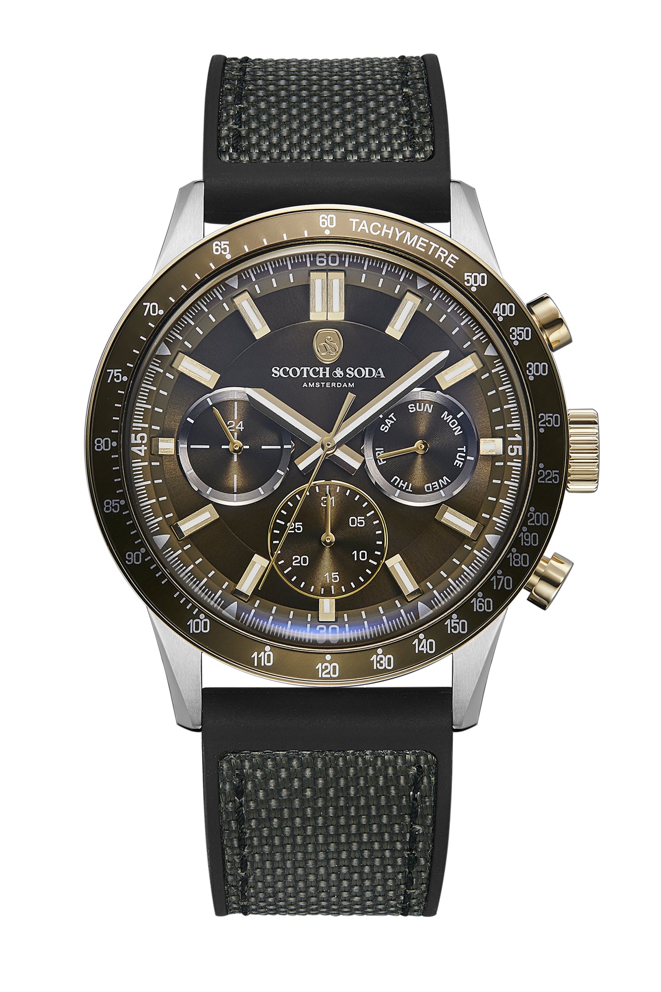 Voor aanzicht heren horloge Scotch & Soda