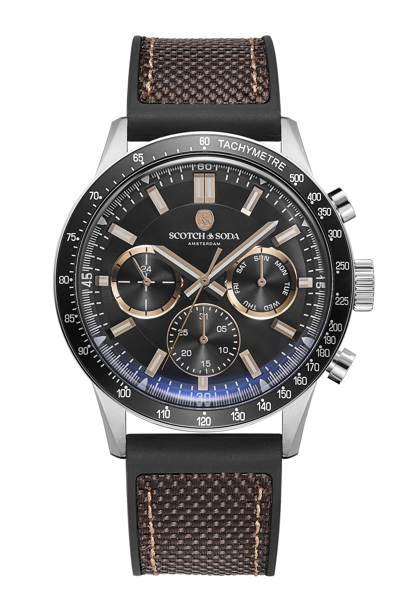 Voor aanzicht heren horloge Scotch & Soda