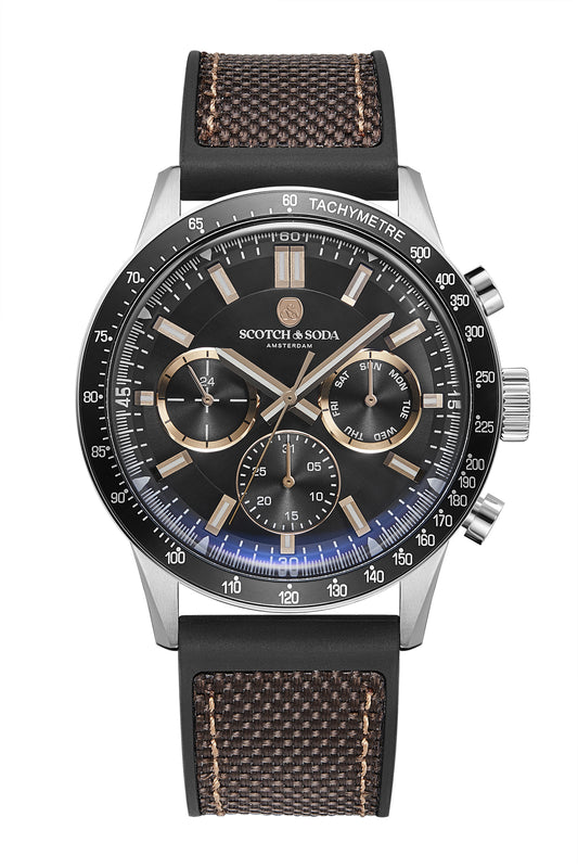 Voor aanzicht heren horloge Scotch & Soda