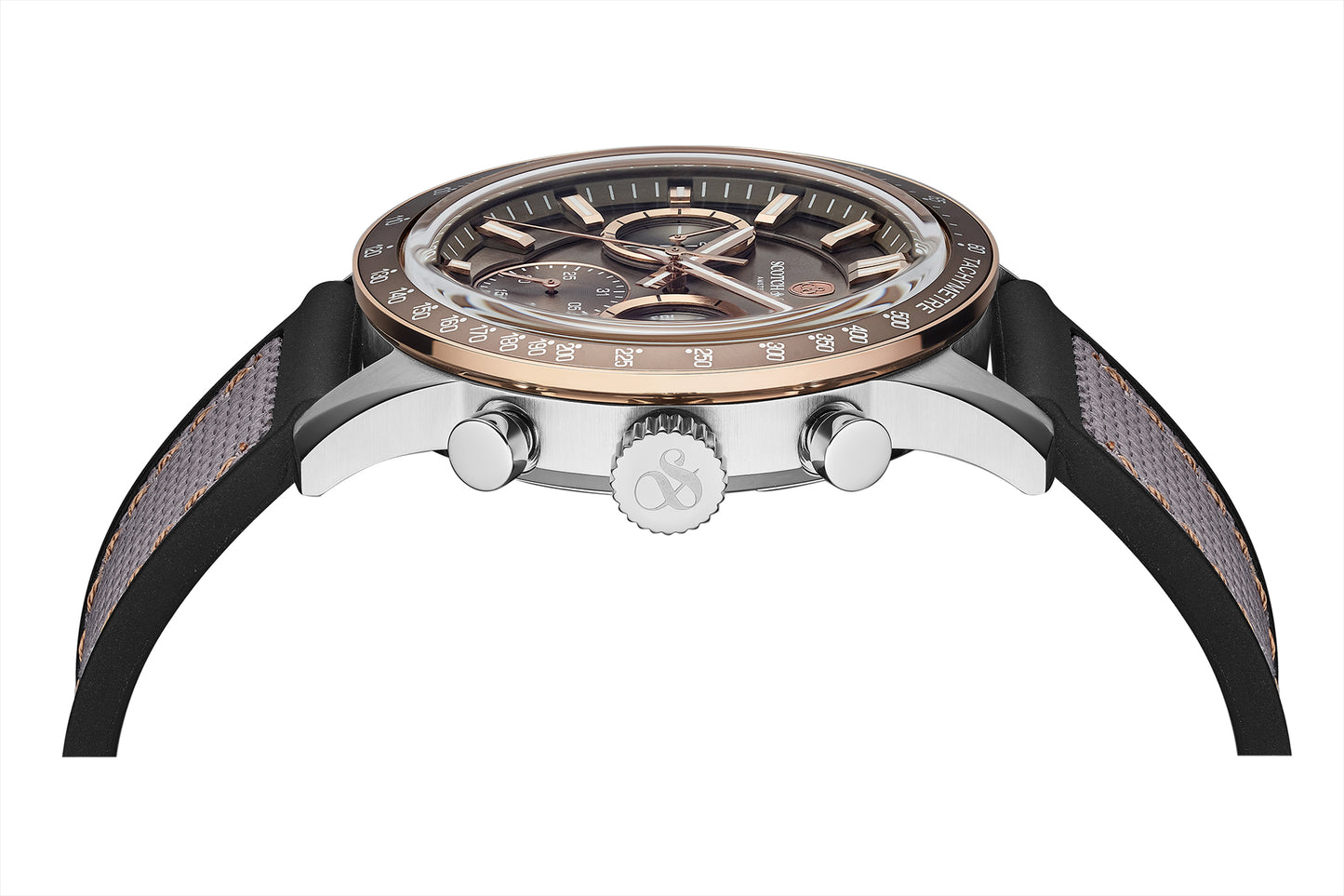 Zij aanzicht heren horloge Scotch & Soda