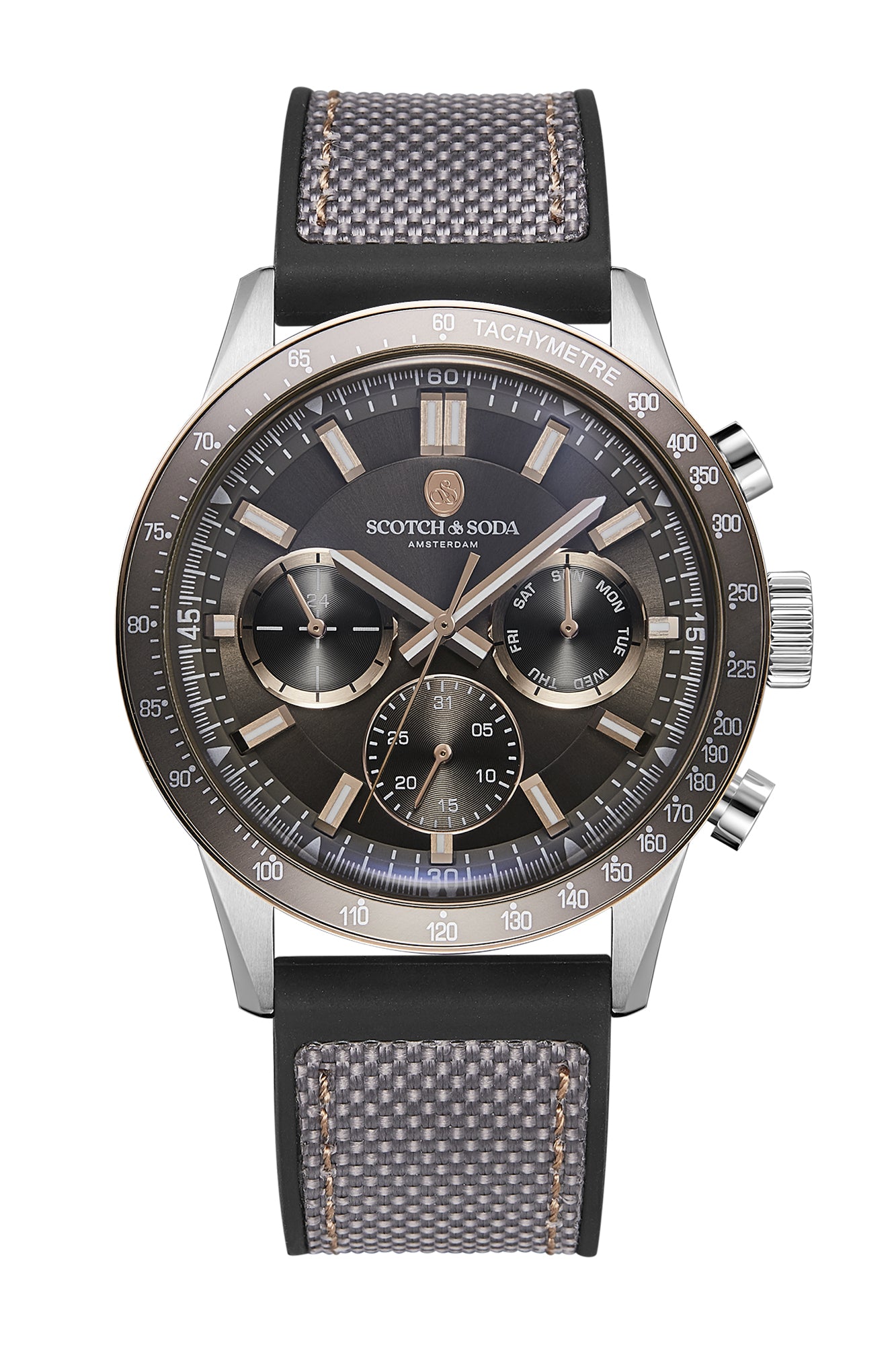 Voor aanzicht heren horloge Scotch & Soda