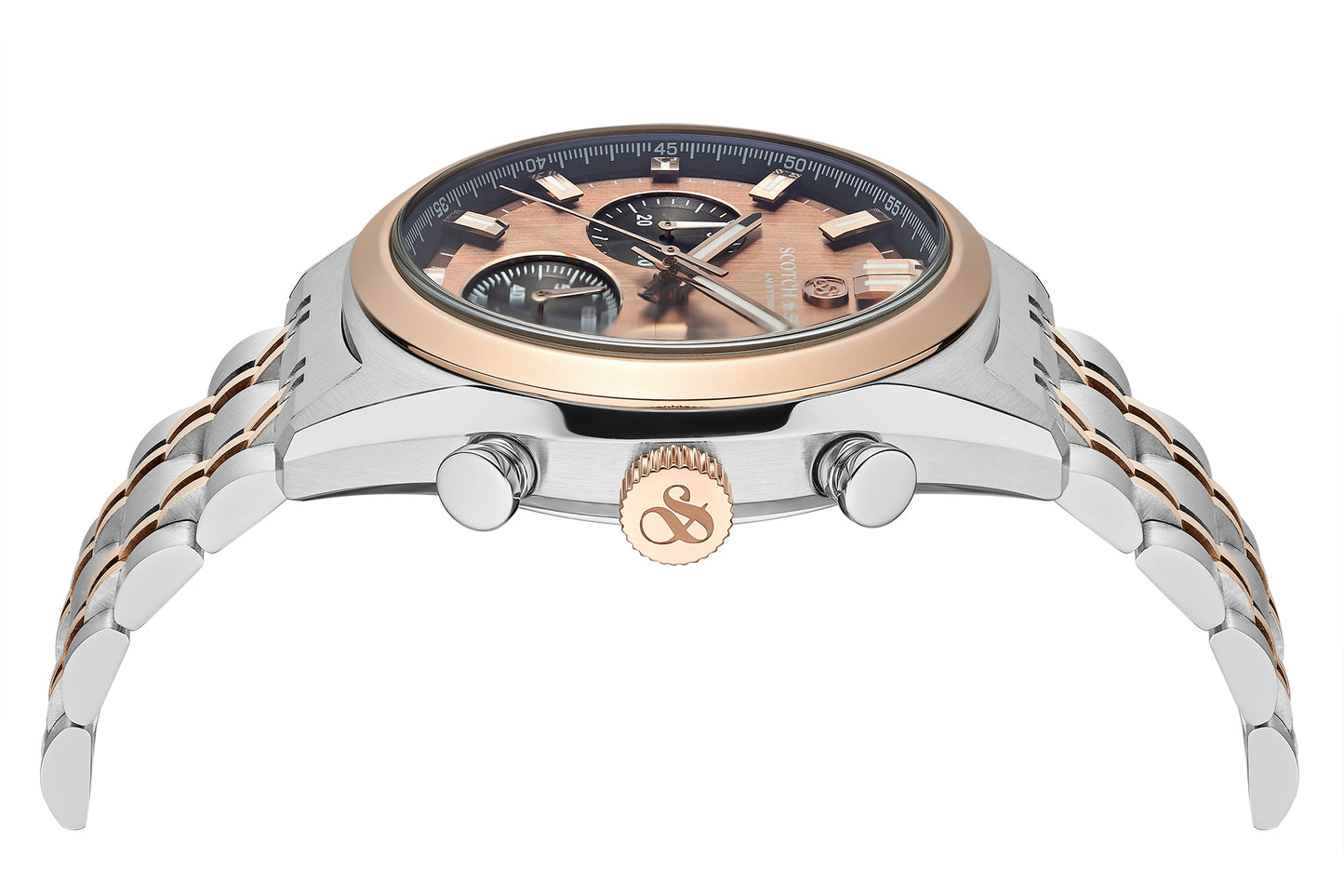 Zij aanzicht heren horloge Scotch & Soda
