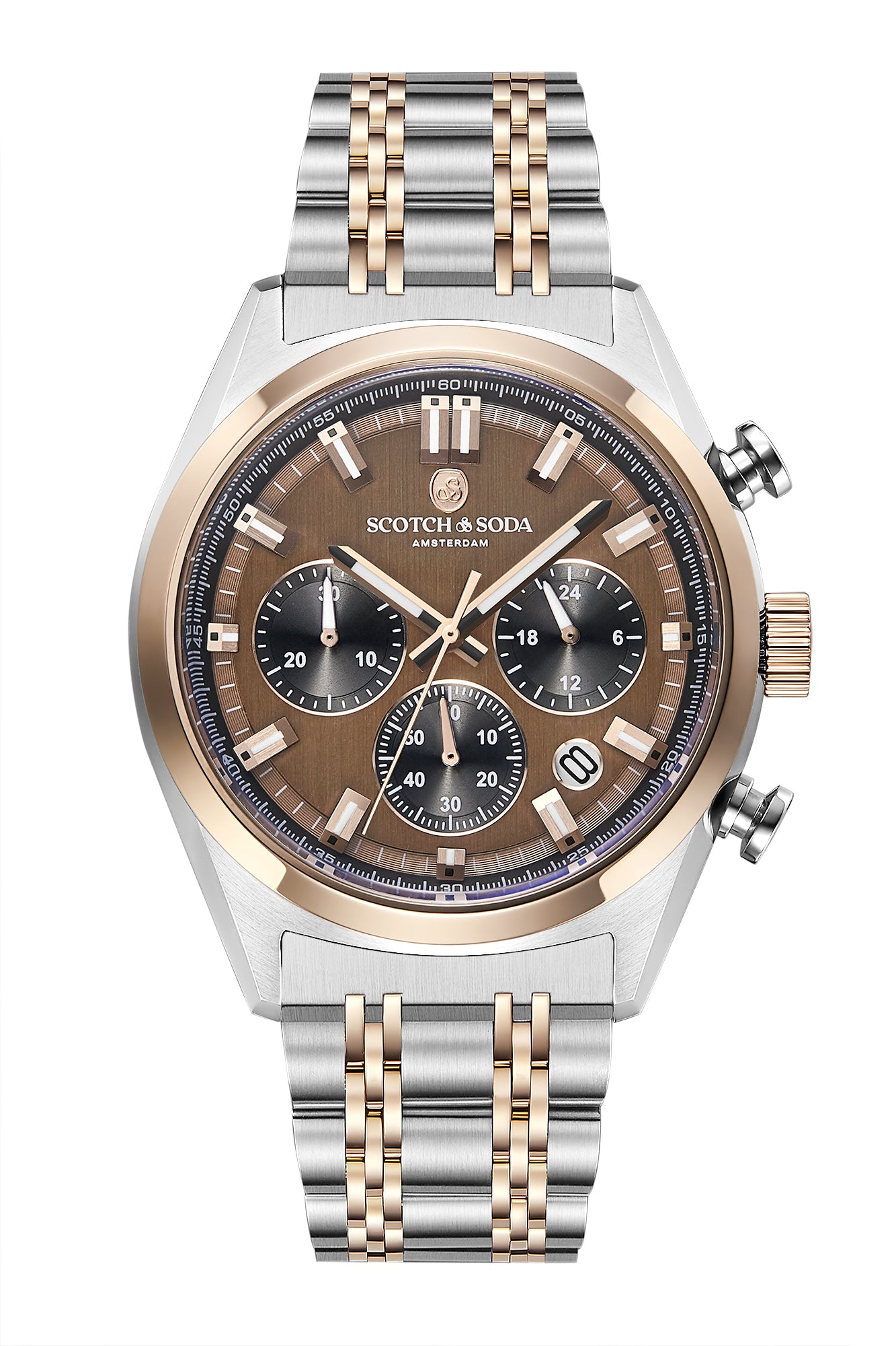 Voor aanzicht heren horloge Scotch & Soda
