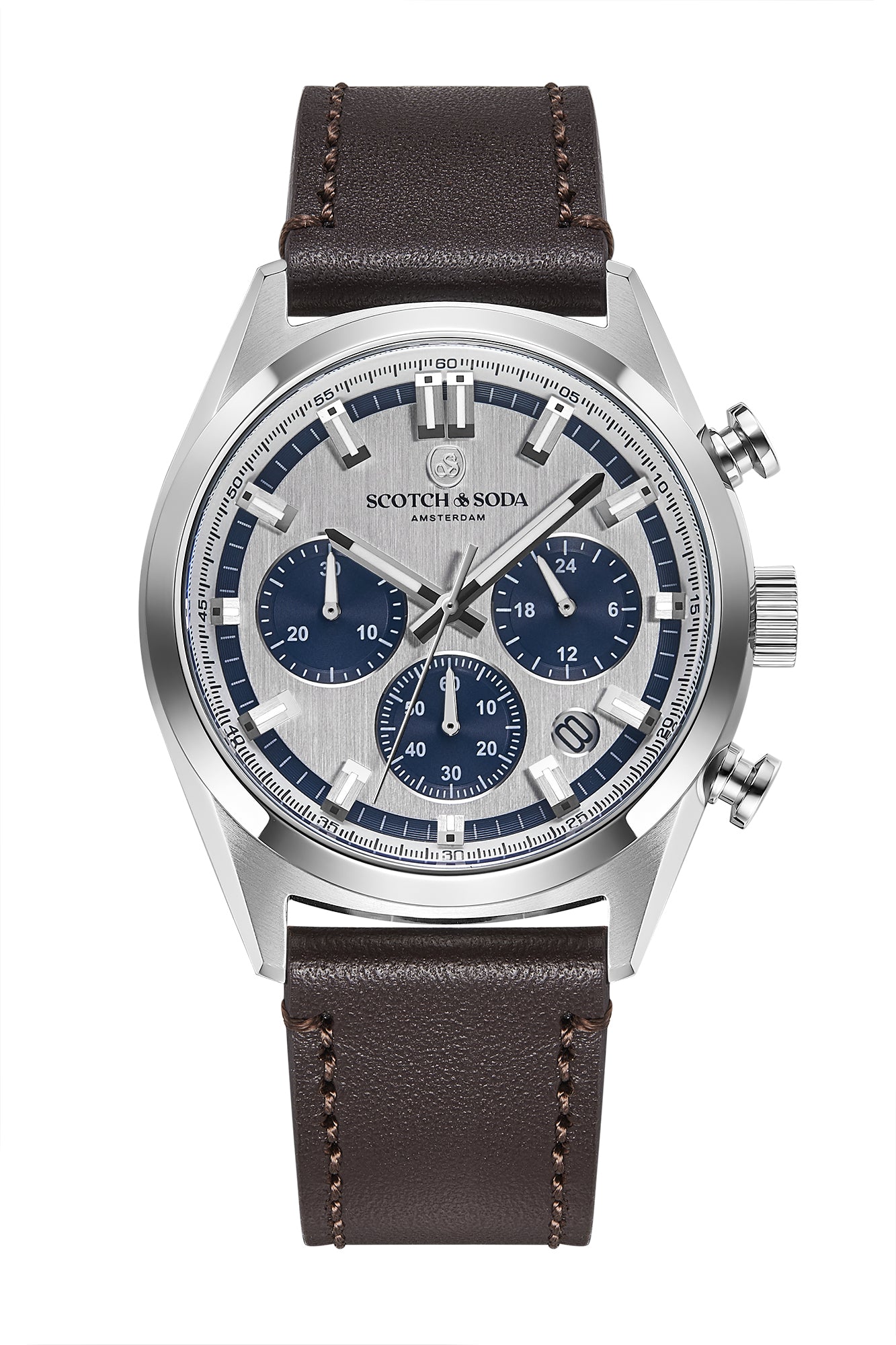 Voor aanzicht heren horloge Scotch & Soda