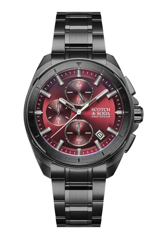 Voor aanzicht heren horloge Scotch & Soda