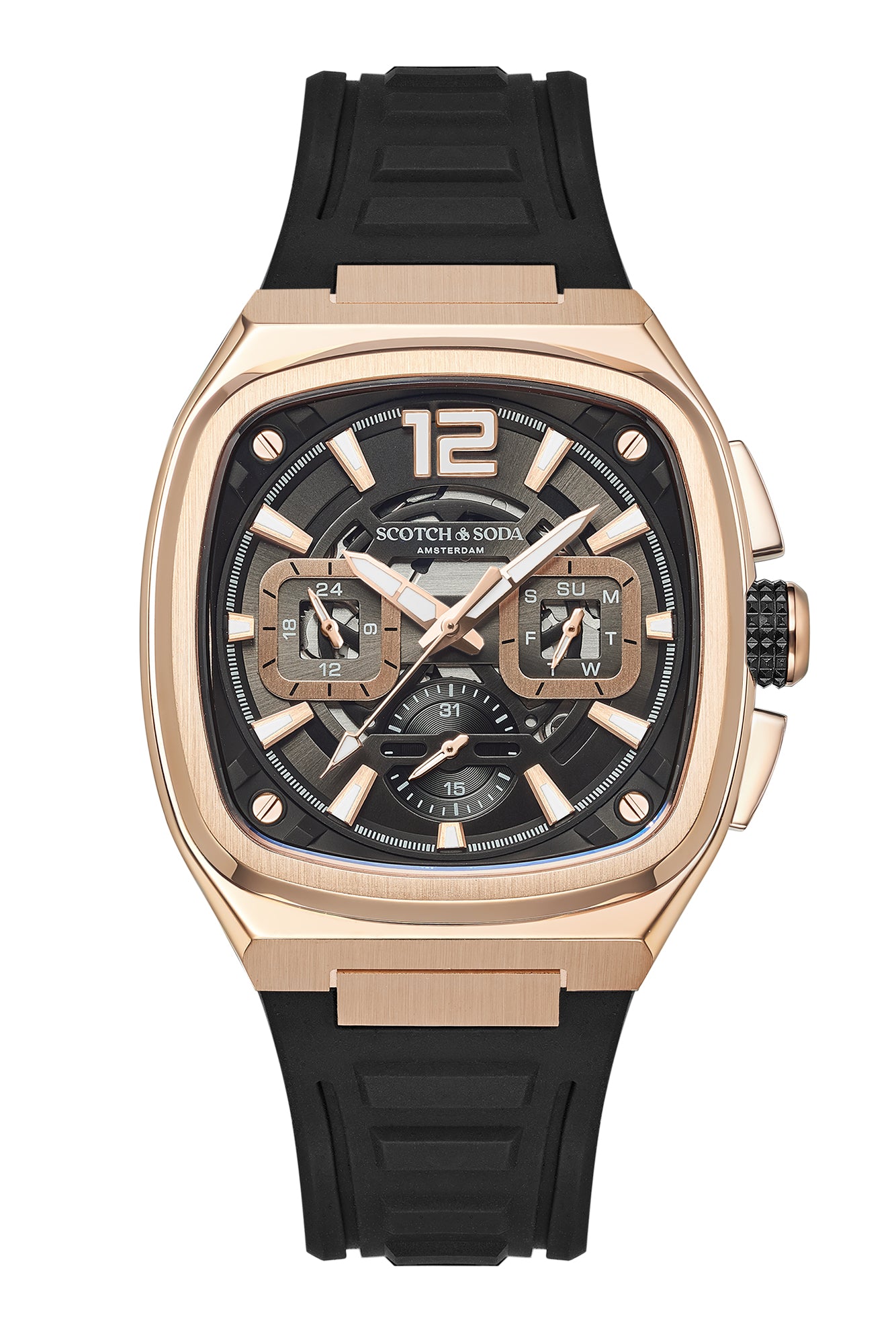 Voor aanzicht heren horloge Scotch & Soda