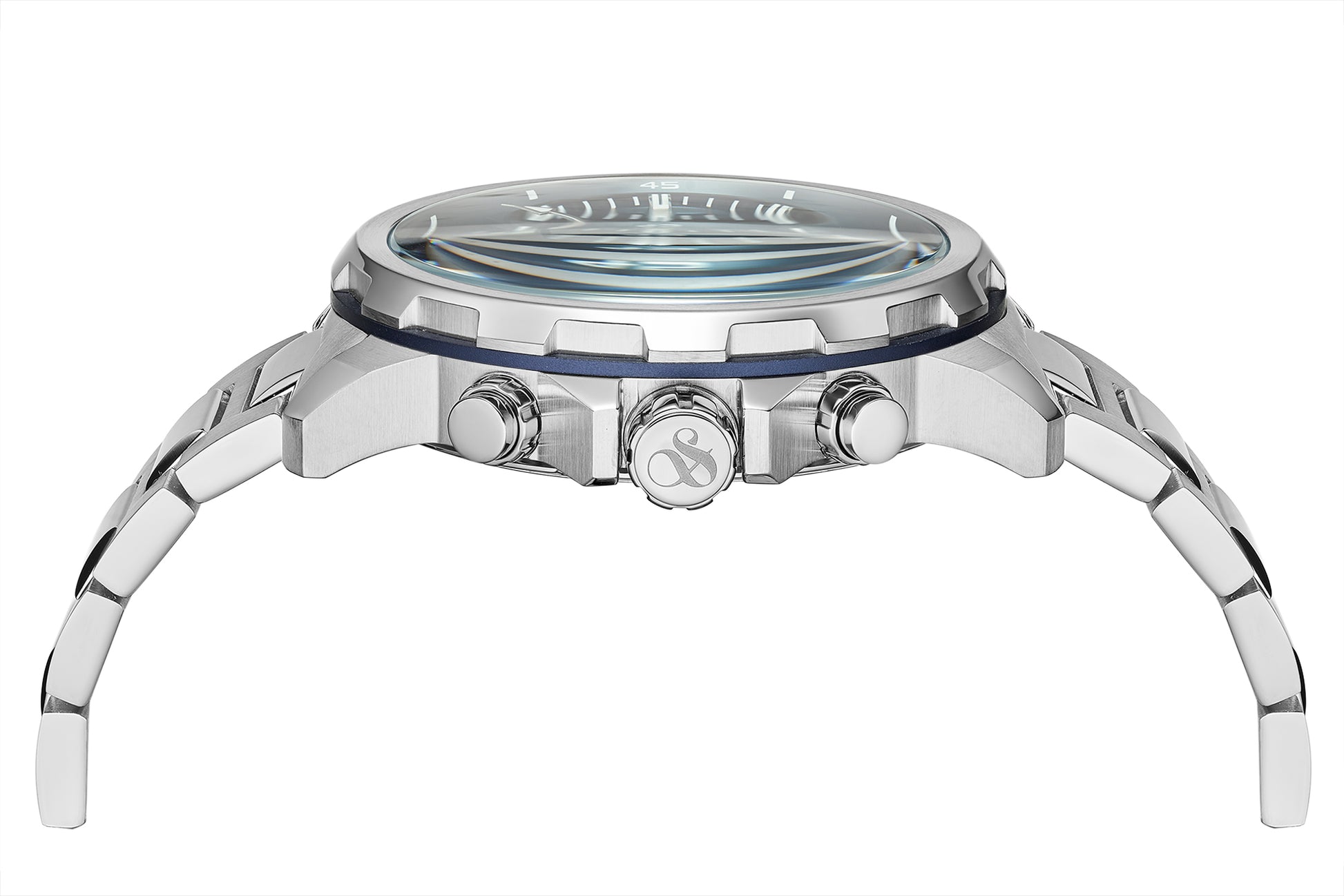 Zij aanzicht heren horloge Scotch & Soda