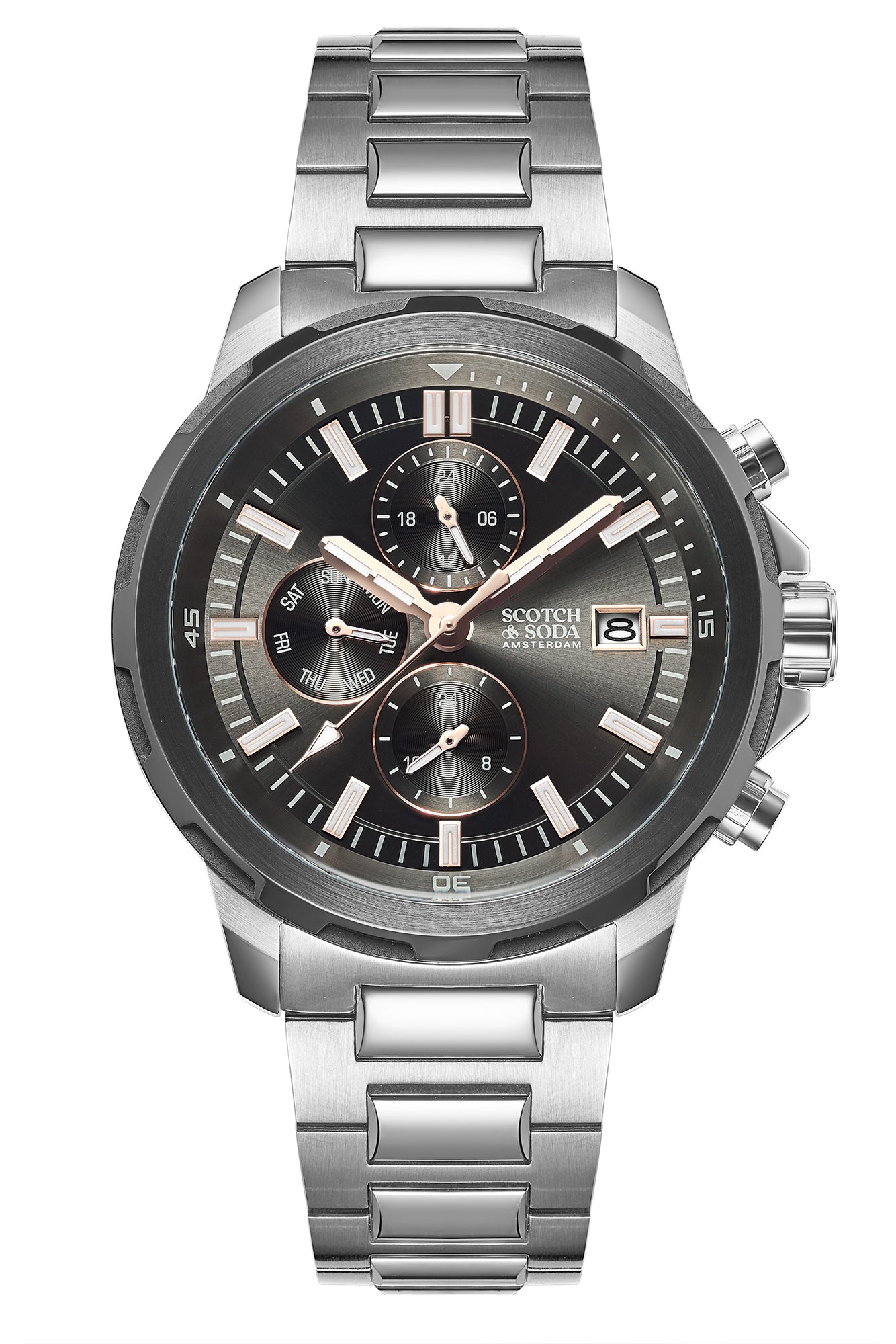 Voor aanzicht heren horloge Scotch & Soda