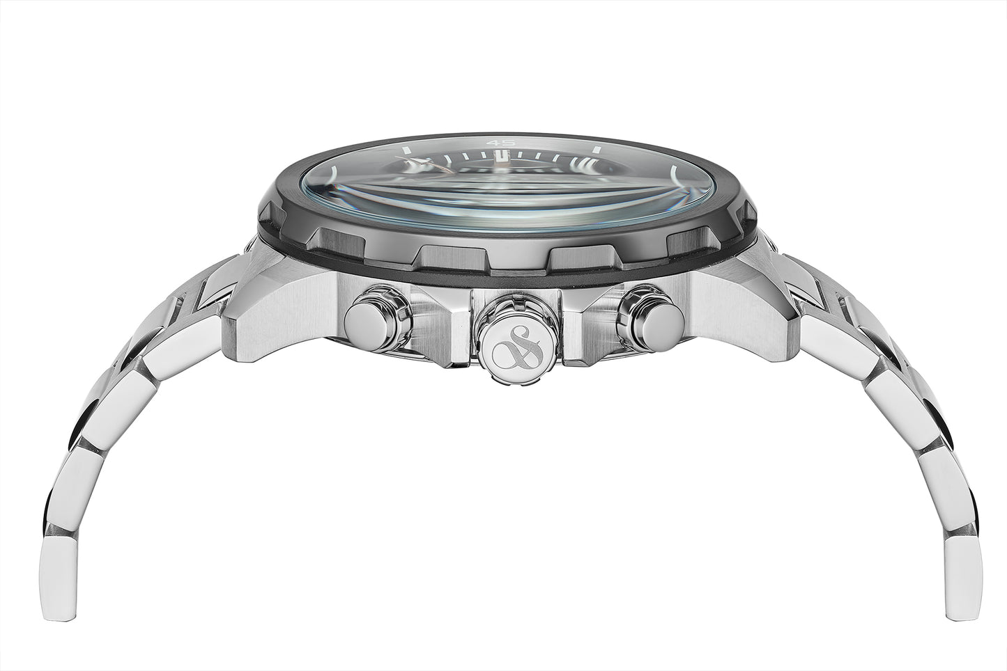 Zij aanzicht heren horloge Scotch & Soda