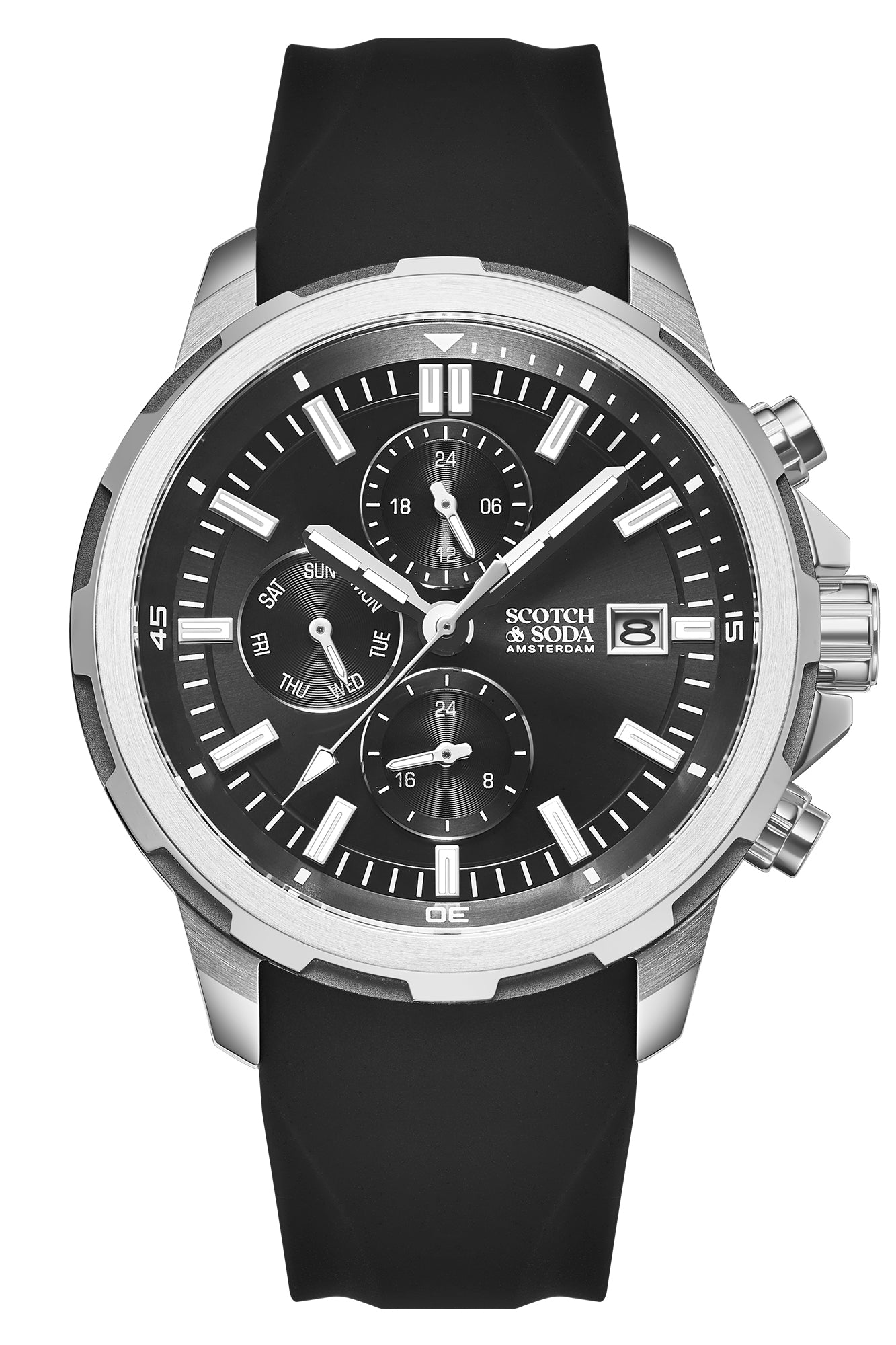 Voor aanzicht heren horloge Scotch & Soda