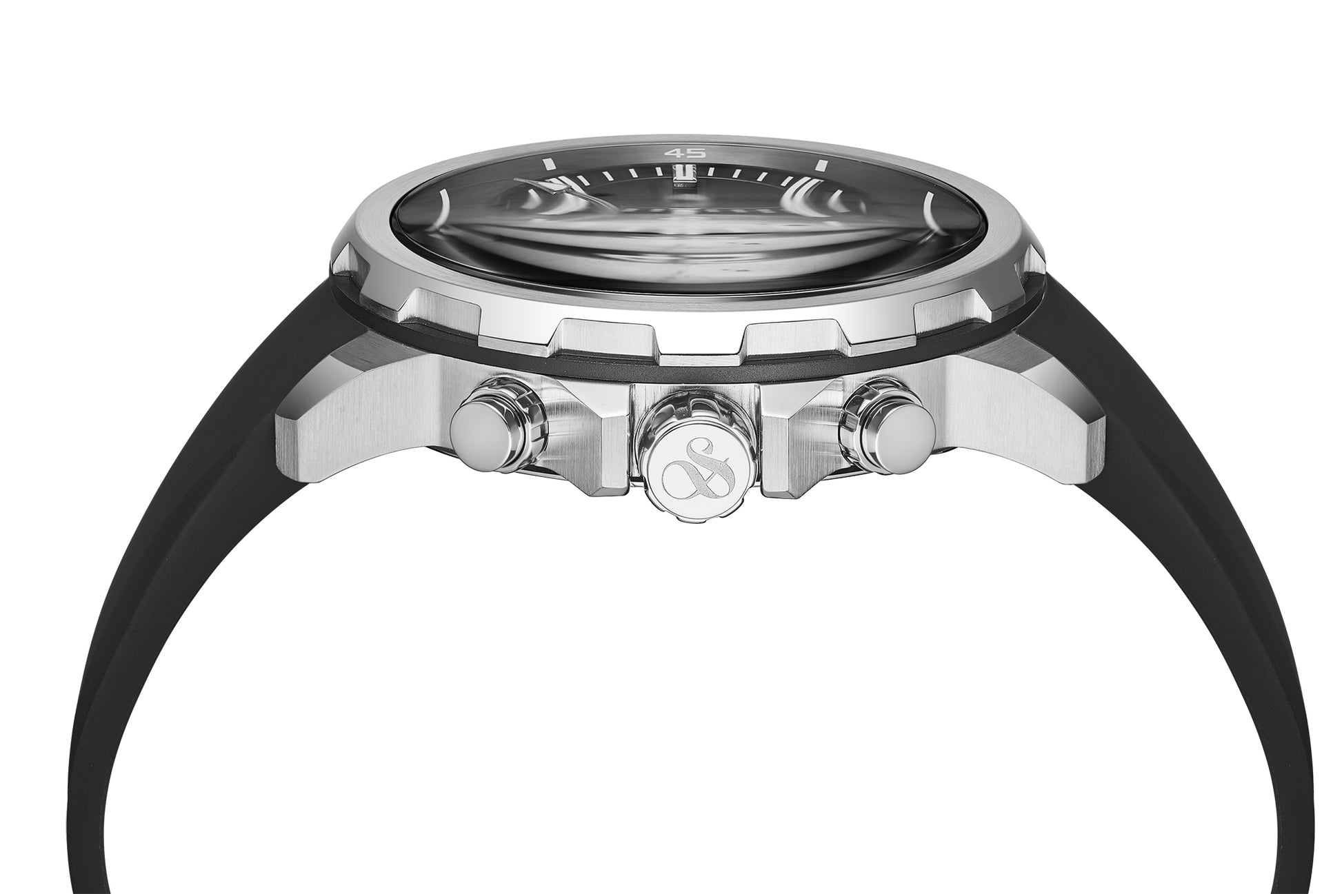 Zij aanzicht heren horloge Scotch & Soda