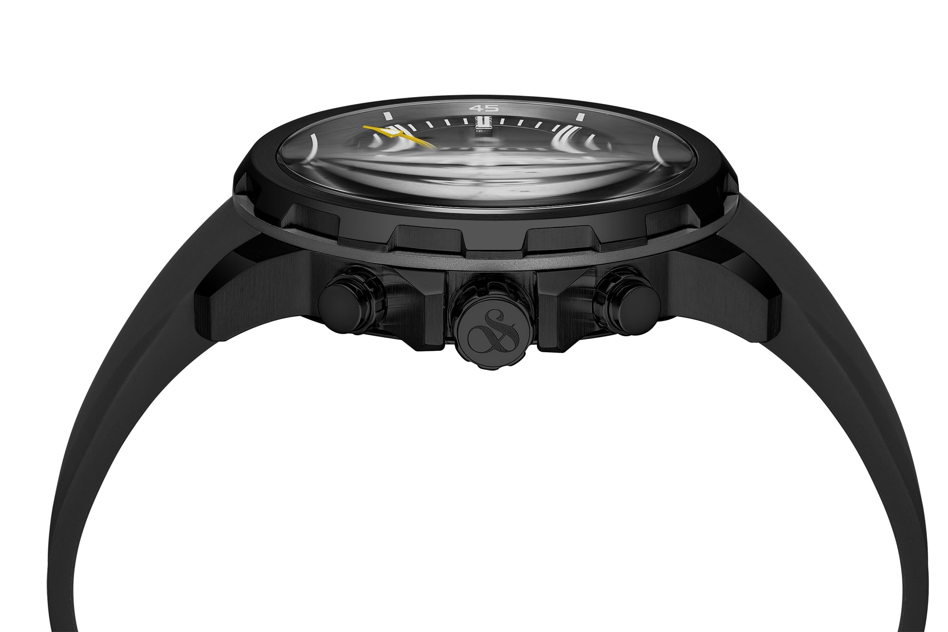 Zij aanzicht heren horloge Scotch & Soda