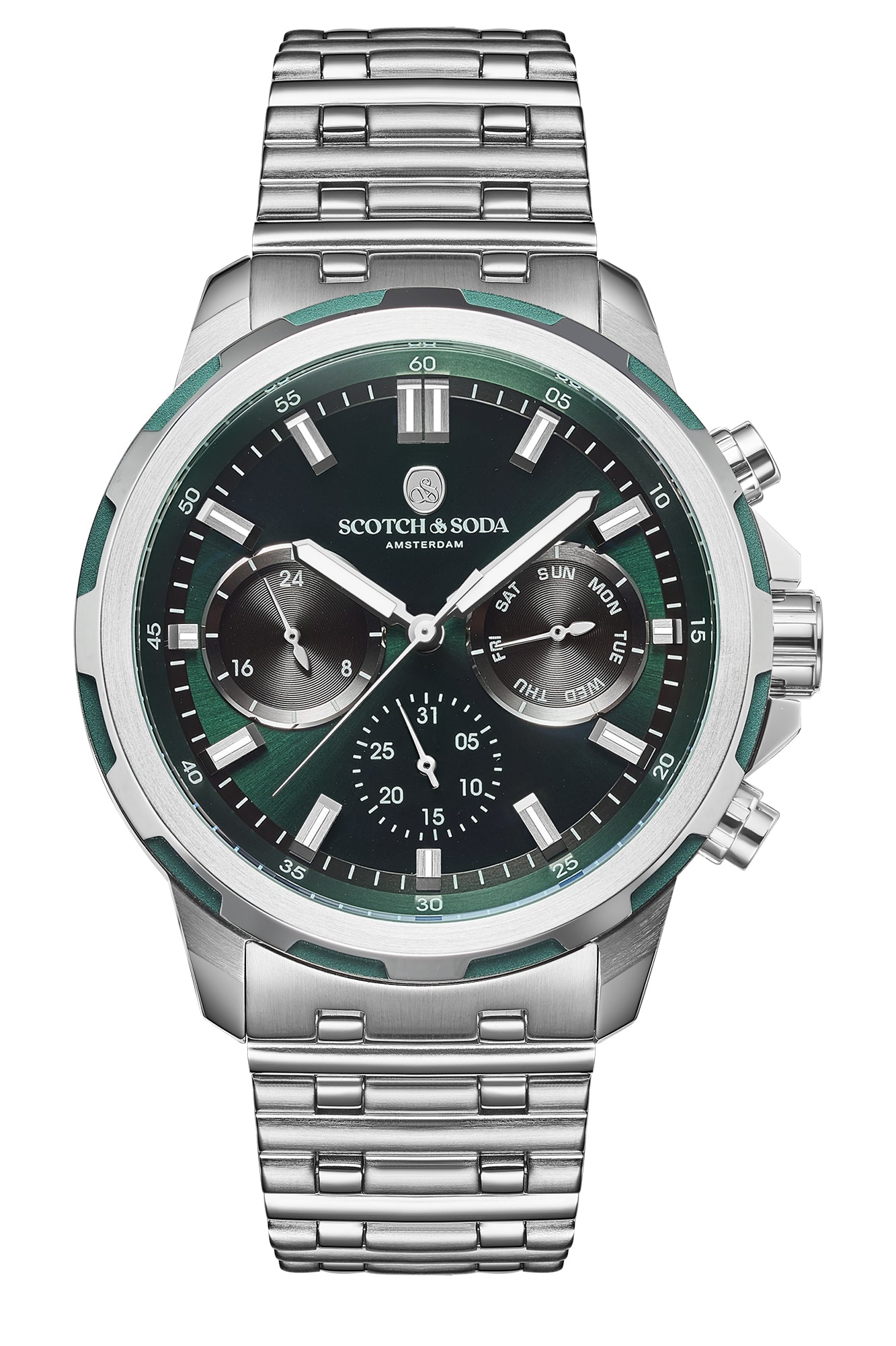 Voor aanzicht heren horloge Scotch & Soda