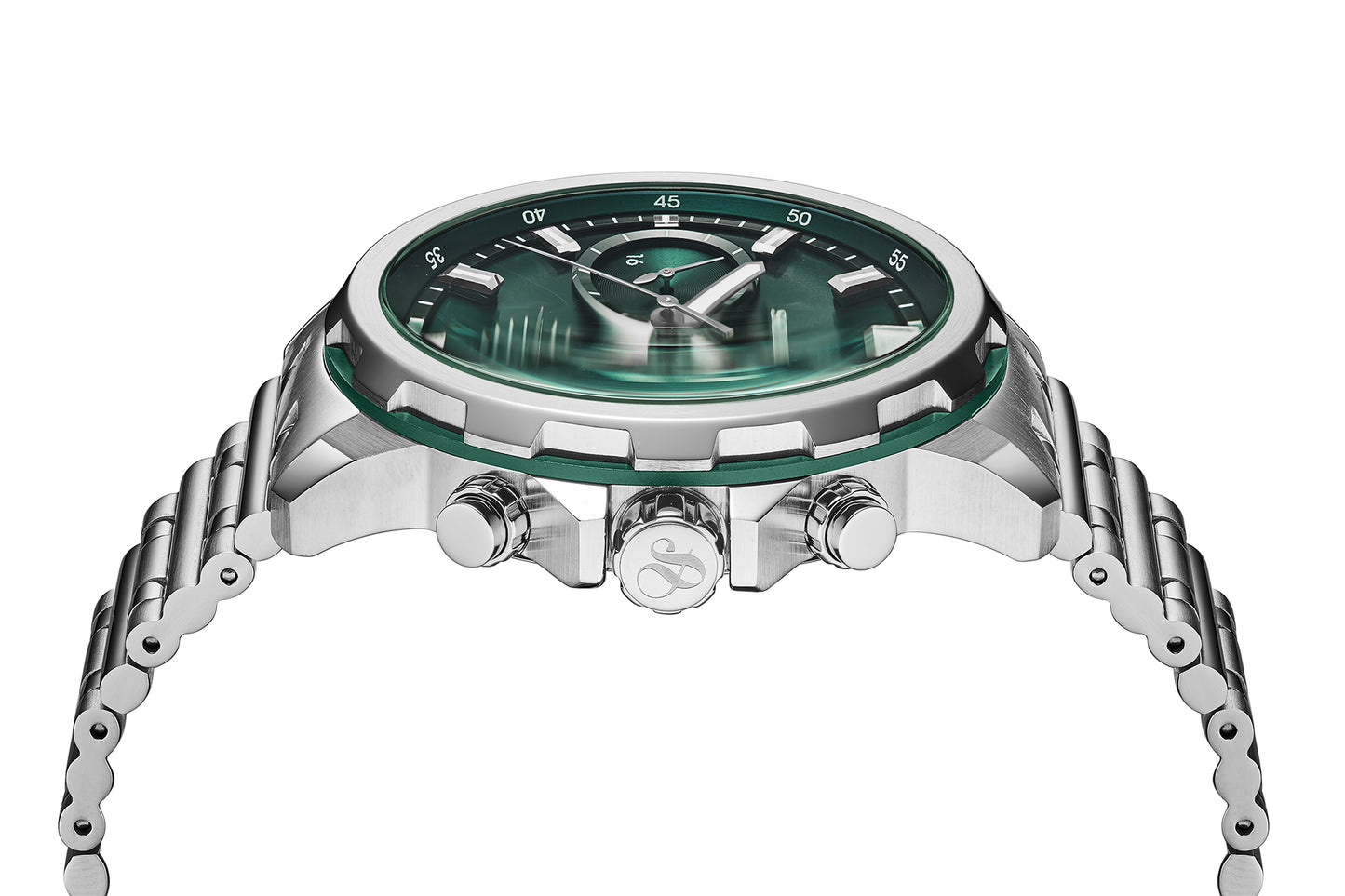 Zij aanzicht heren horloge Scotch & Soda