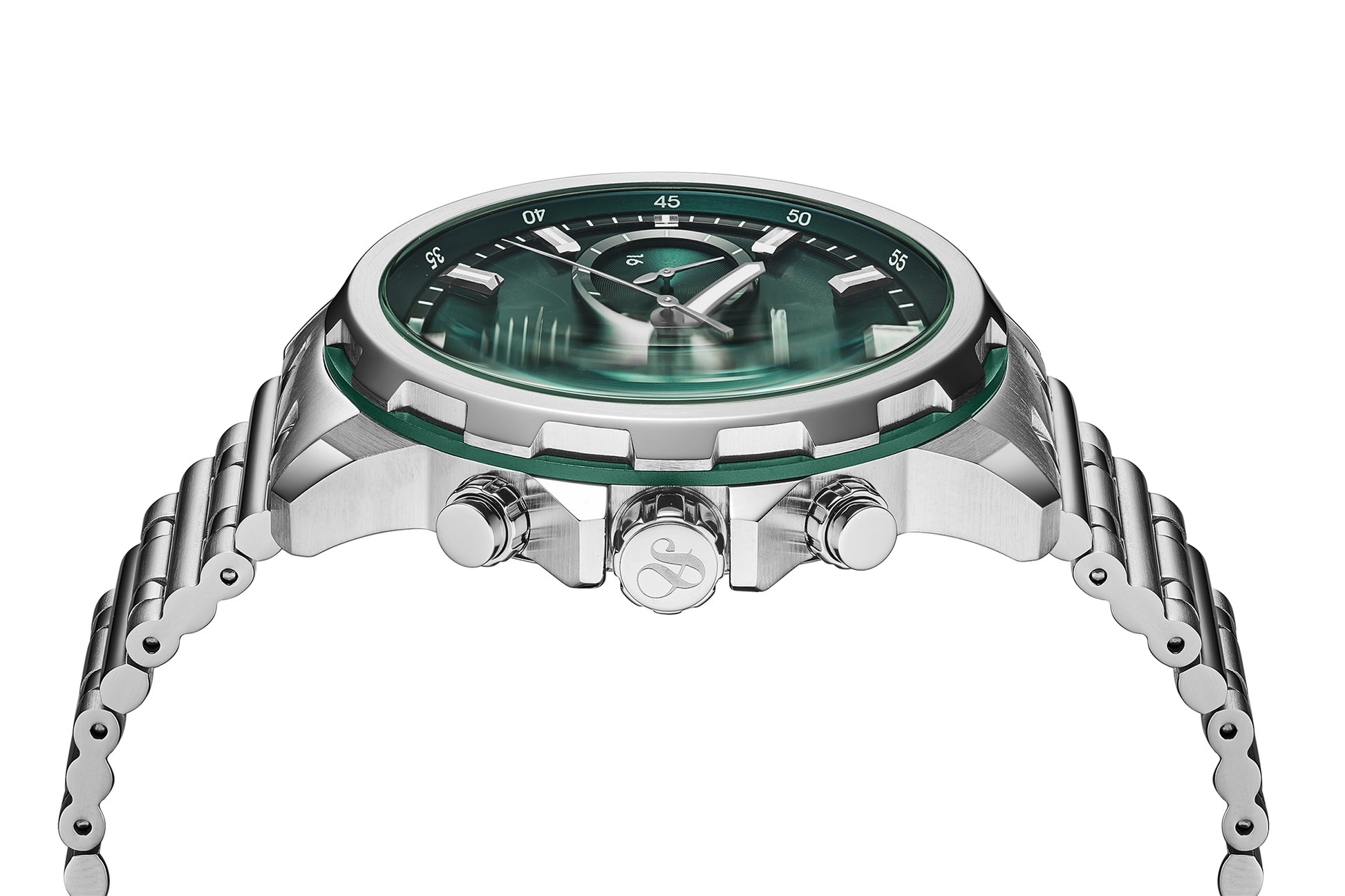 Zij aanzicht heren horloge Scotch & Soda