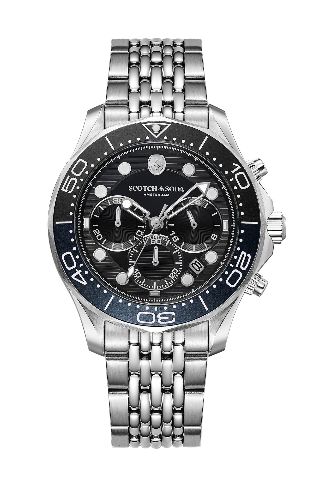 Voor aanzicht heren horloge Scotch & Soda