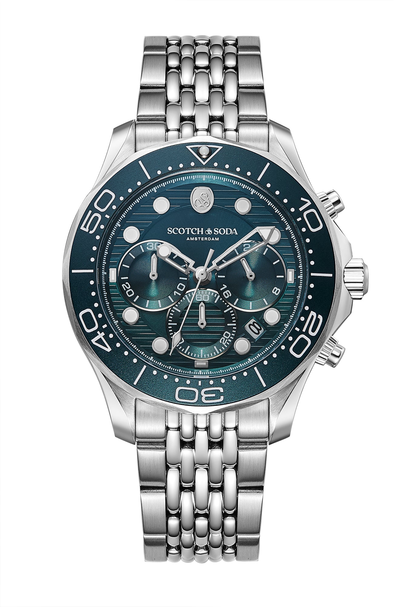 Voor aanzicht heren horloge Scotch & Soda