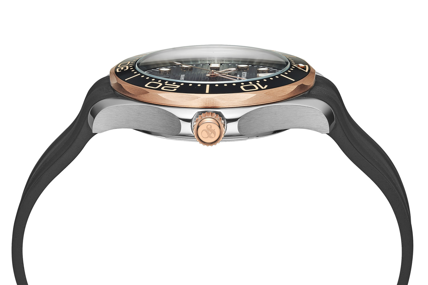 Zij aanzicht heren horloge Scotch & Soda