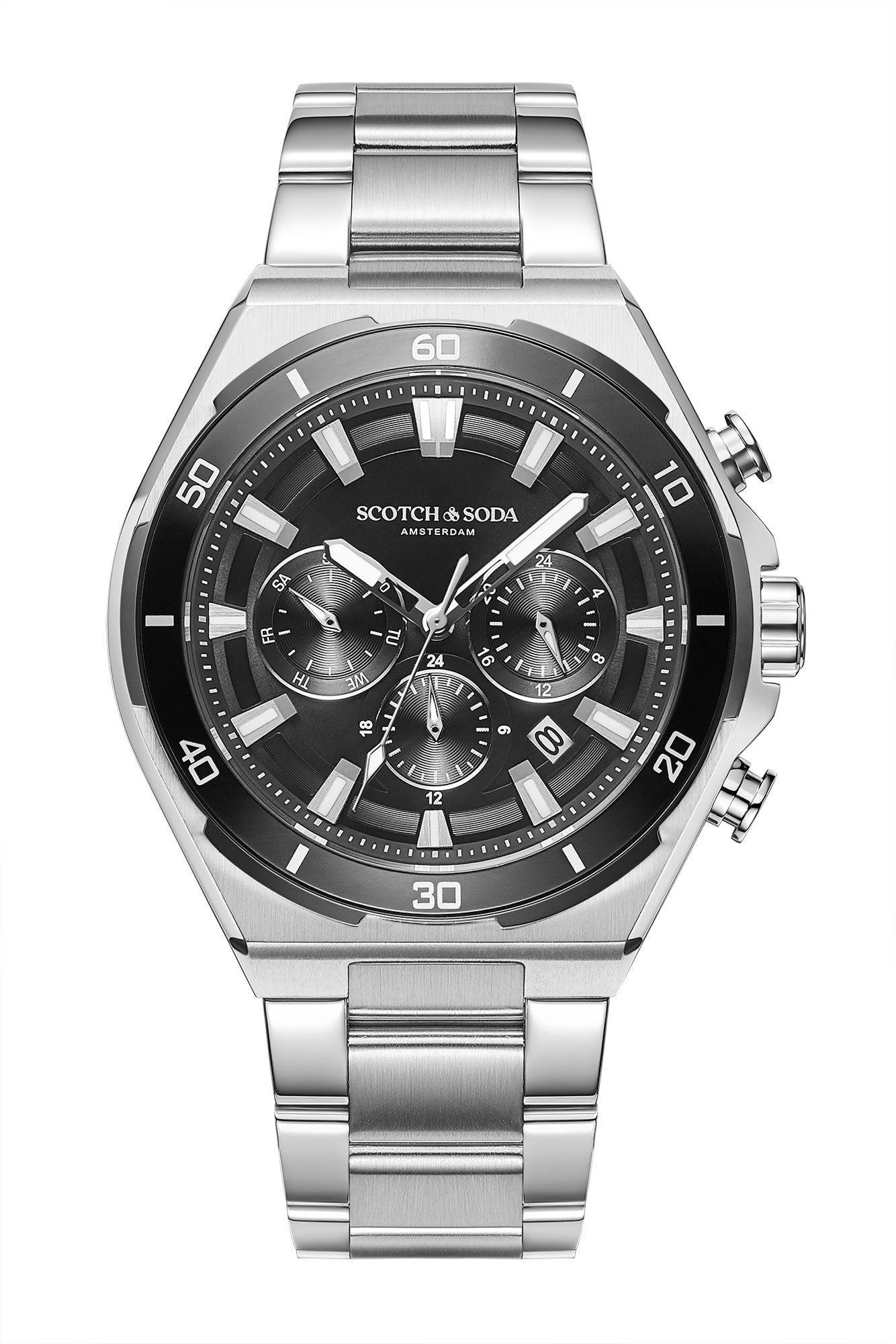 Voor aanzicht heren horloge Scotch & Soda