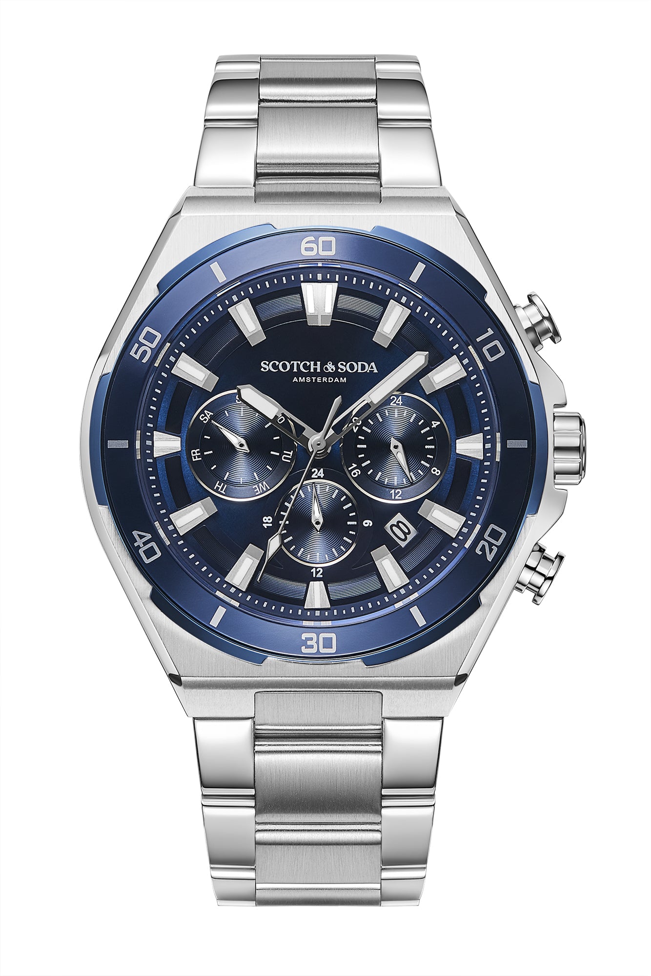 Voor aanzicht heren horloge Scotch & Soda