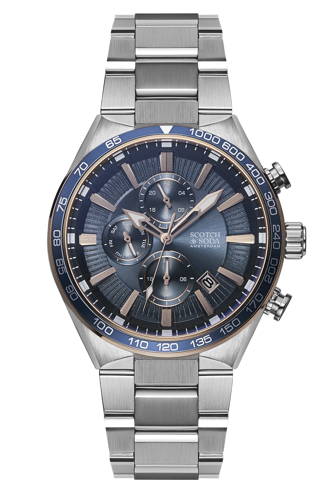 Voor aanzicht heren horloge Scotch & Soda