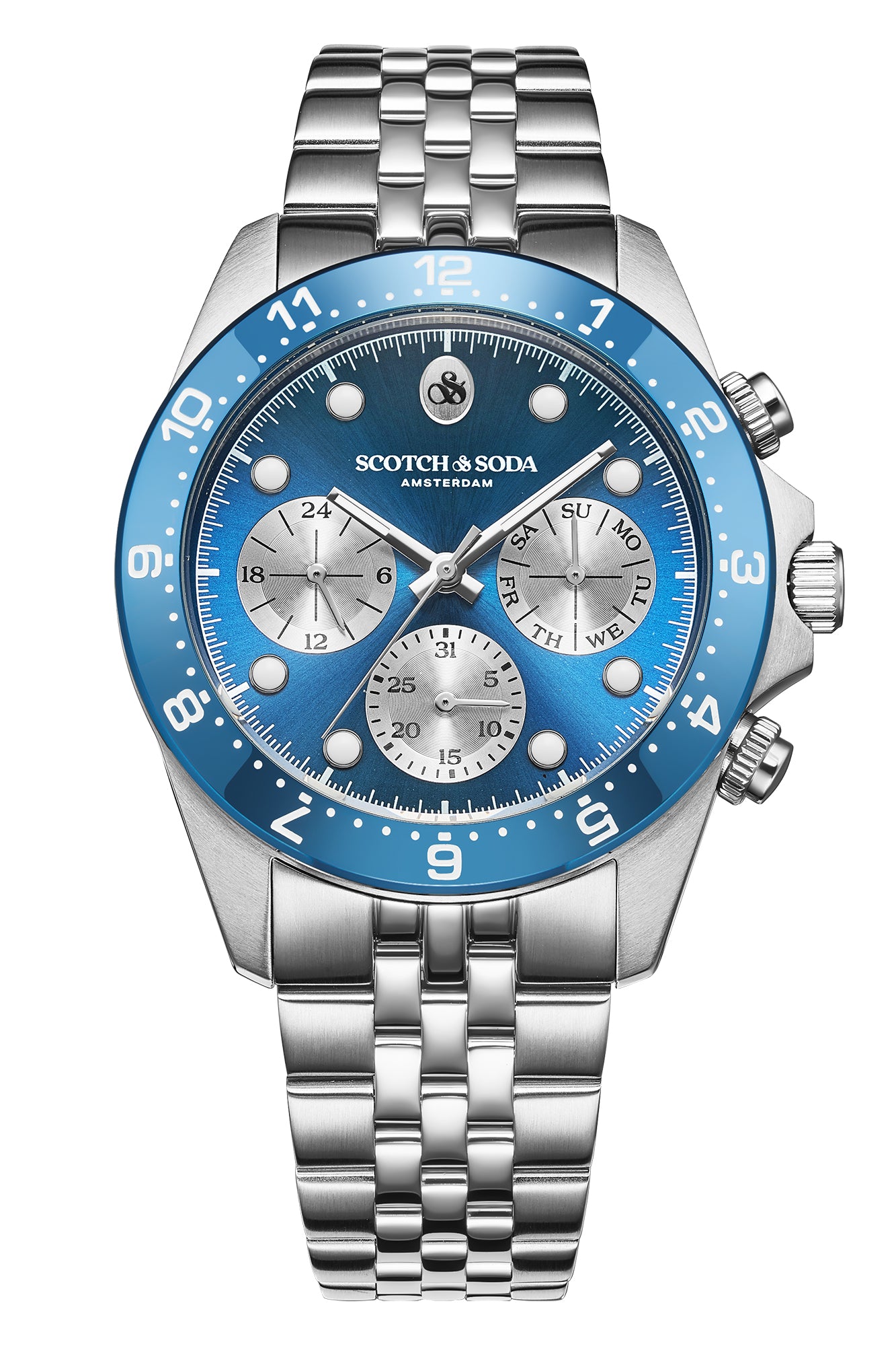 Voor aanzicht heren horloge Scotch & Soda