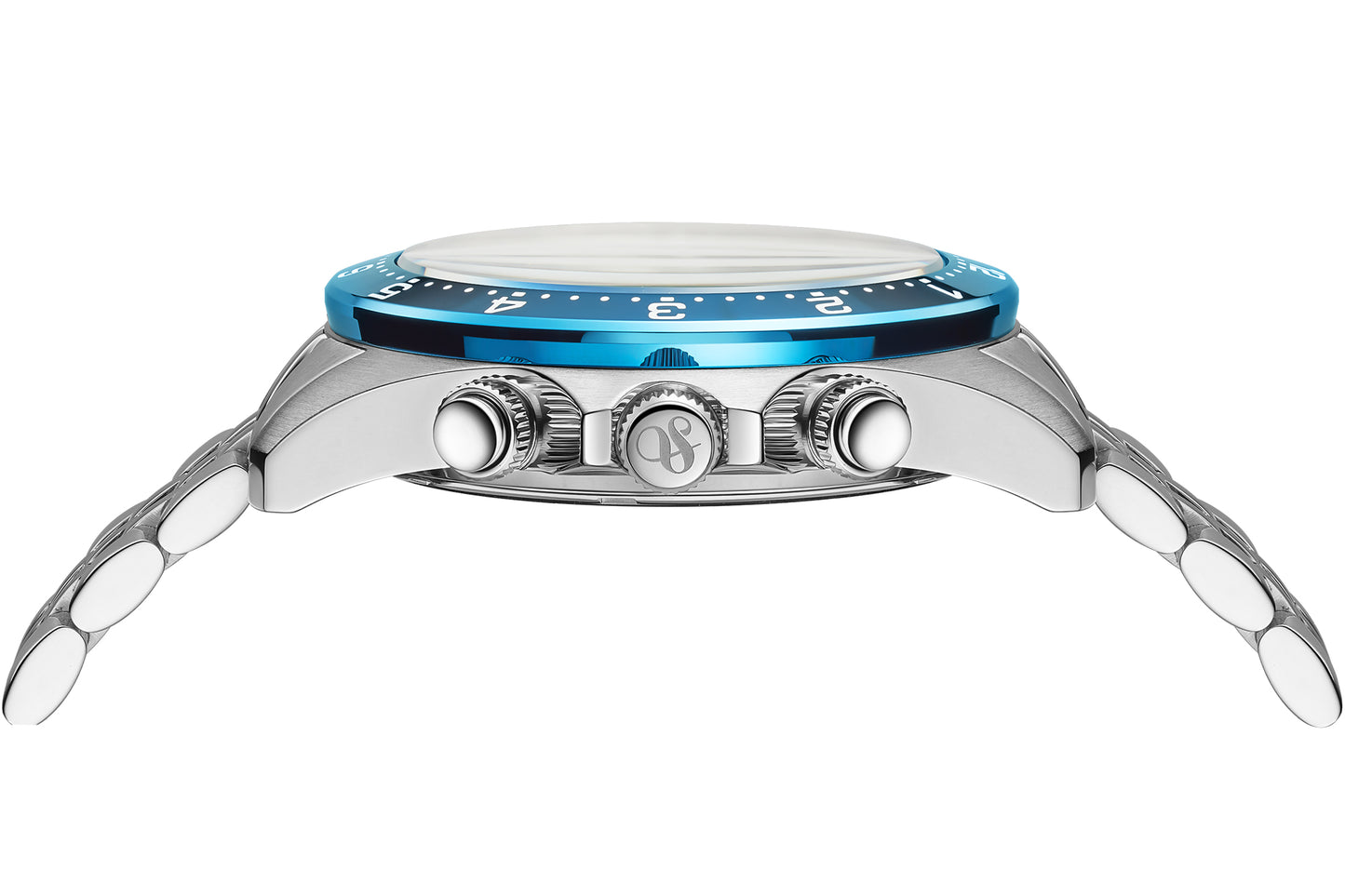 Zij aanzicht heren horloge Scotch & Soda