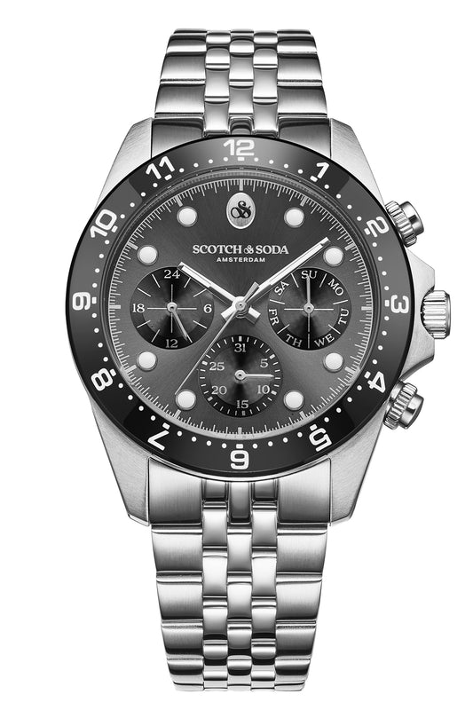 Voor aanzicht heren horloge Scotch & Soda