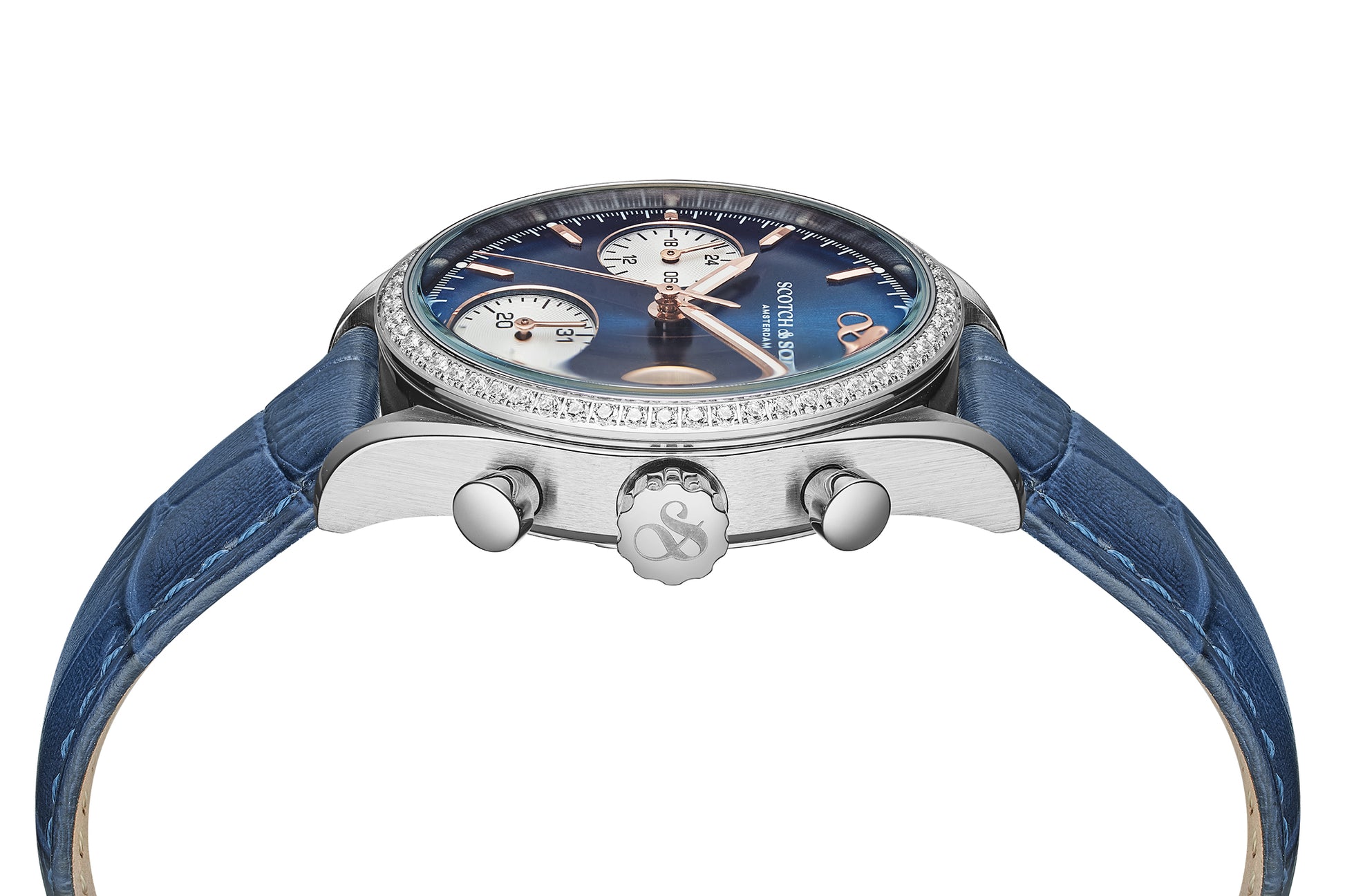 Zij aanzicht dames horloge Scotch & Soda